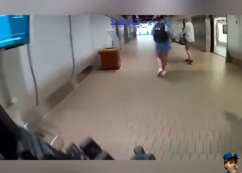 H0001046 Entitled Passenger Spits on Gate Agent Chaos part2