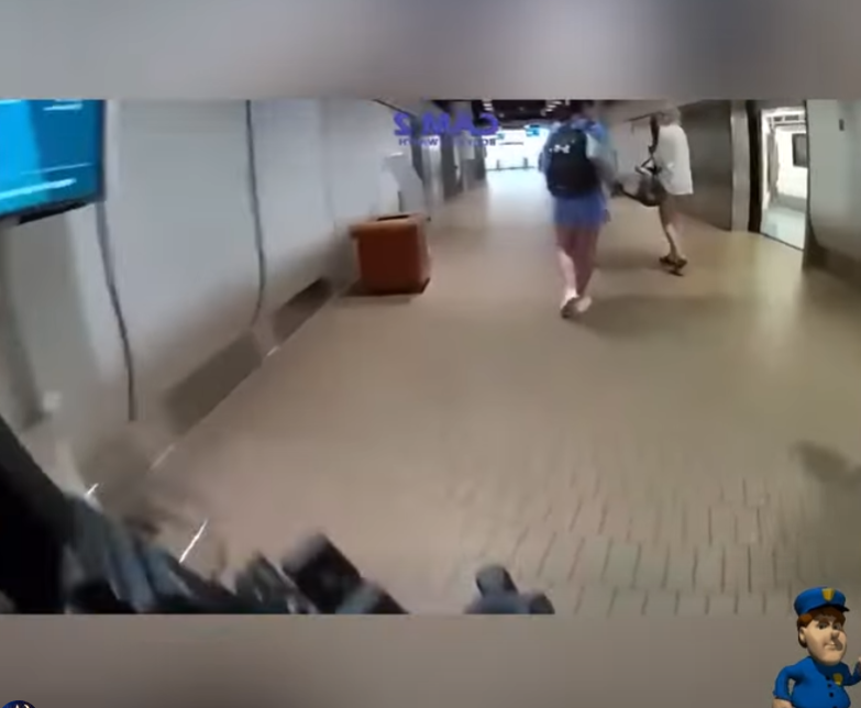 H0001046 Entitled Passenger Spits on Gate Agent Chaos part2