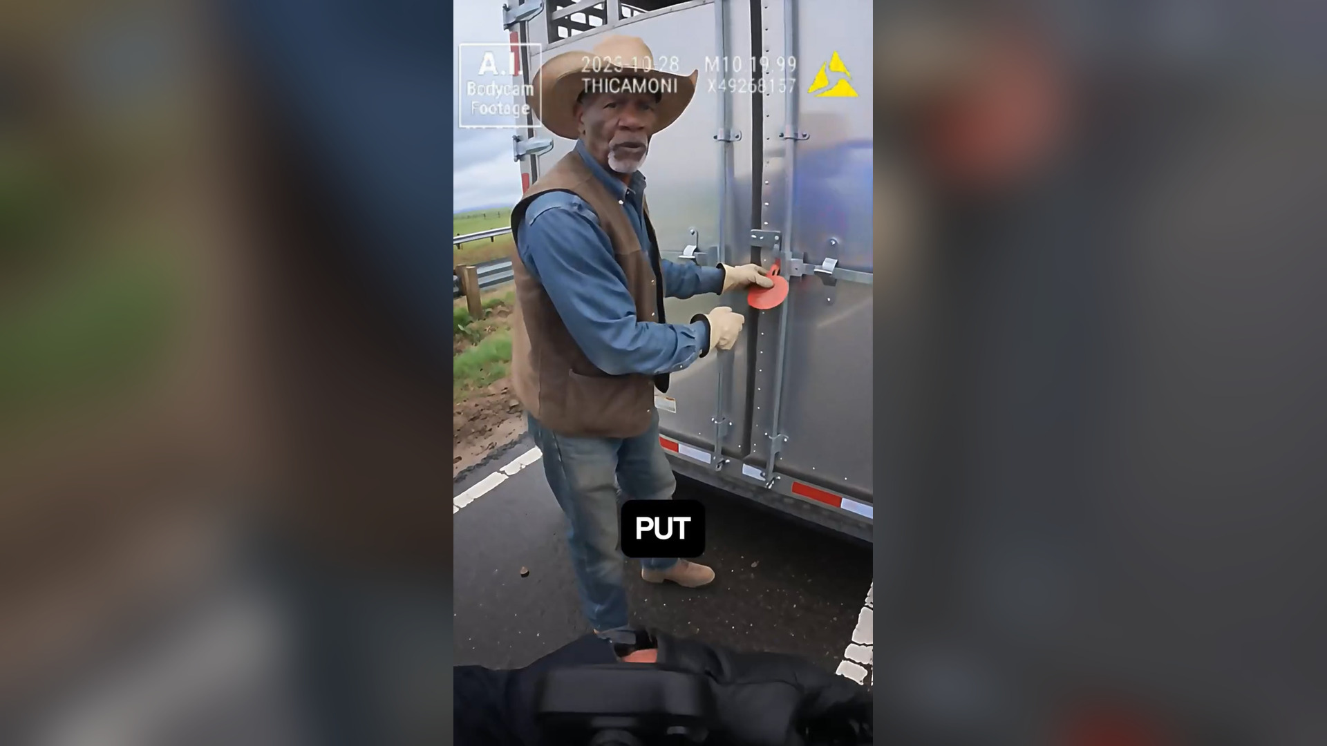 H0001014_63K views 1.2K reactions Cop Ignores Farmer s Warning & Gets INSTANT Karma! #bodycam #instantkarma #plottwist #justice