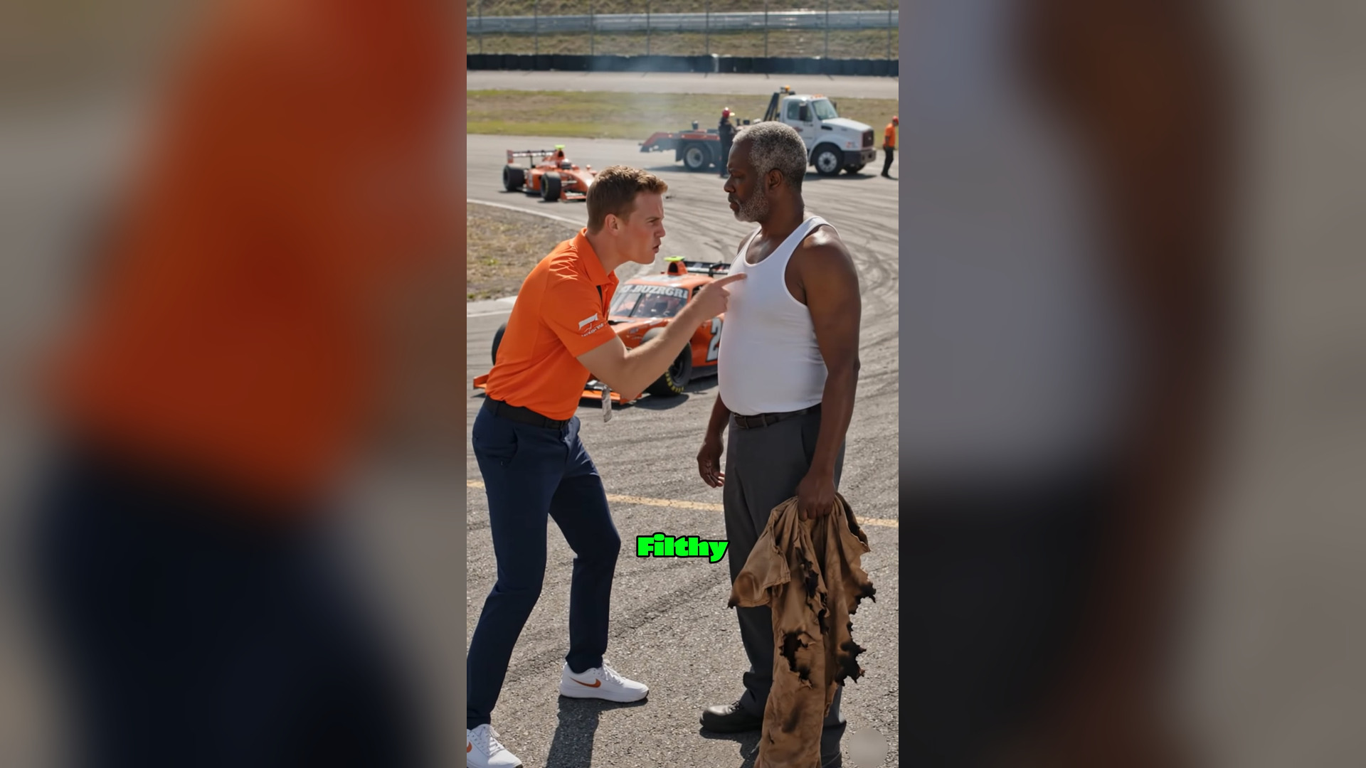 H0001019 They Mocked A Black Tow Truck Driver For Hauling A Junk Race Car Off The Track—Until The Pit Crew Realized He Built The