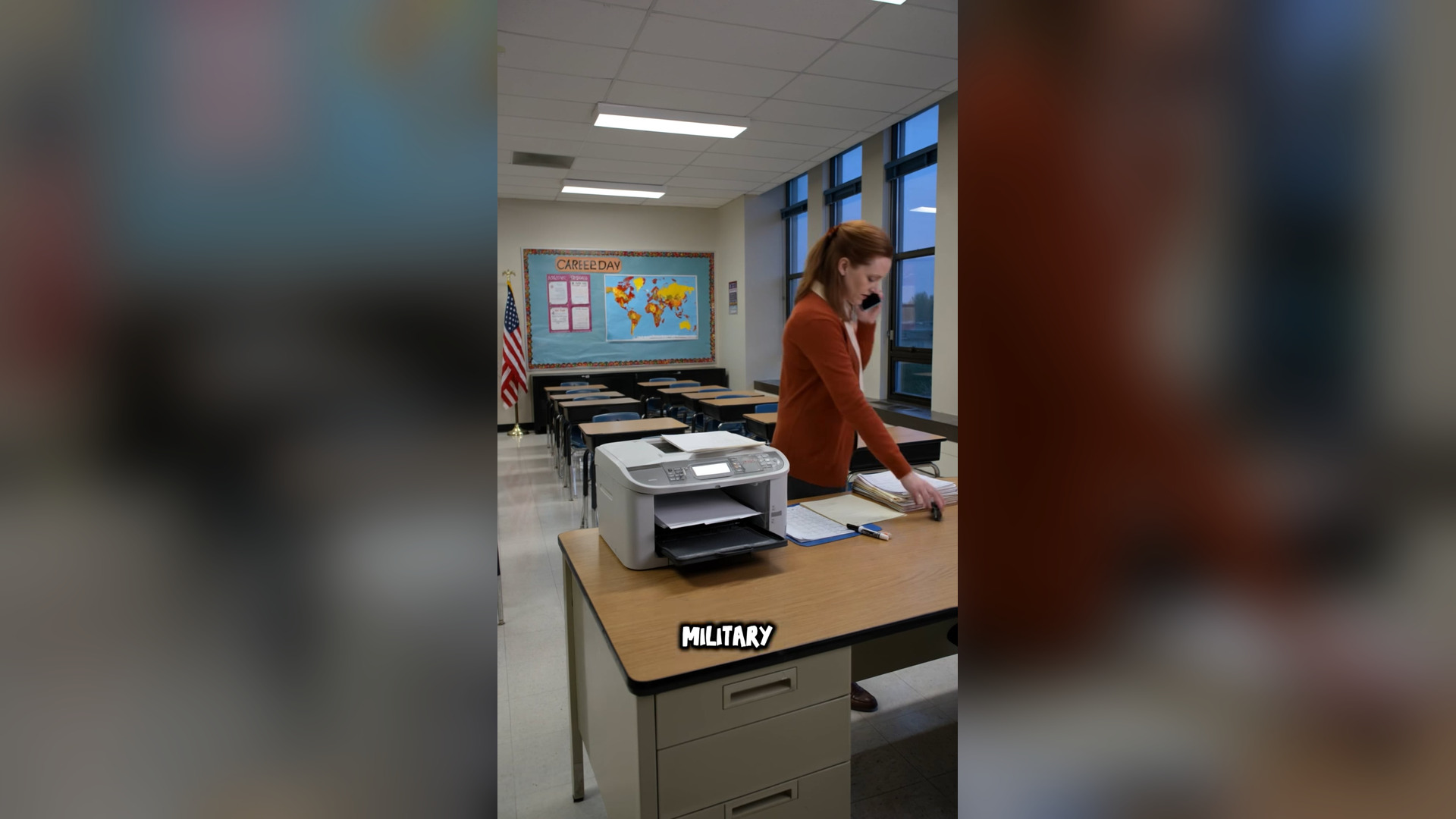 H0001048 Teacher Mocked A Student's Story — Then A Four-Star General Entered The Room #Cops #Police #SchoolDrama #JusticeServed